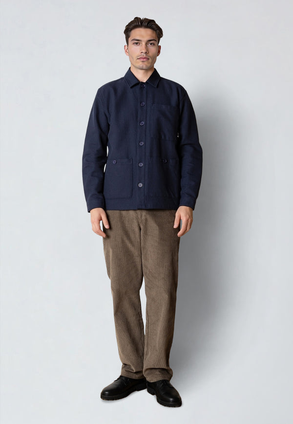 Clean Cut Copenhagen AXEL OVERSHIRT Overshirts Mørk Navy