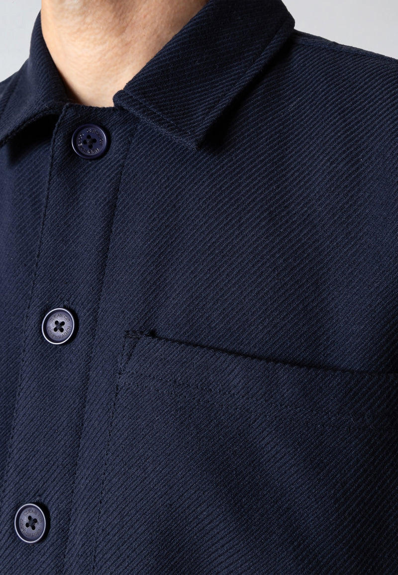Clean Cut Copenhagen AXEL OVERSHIRT Overshirts Mørk Navy