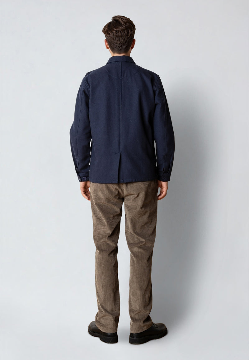 Clean Cut Copenhagen AXEL OVERSHIRT Overshirts Mørk Navy
