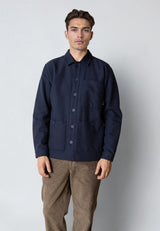 Clean Cut Copenhagen AXEL OVERSHIRT Overshirts Mørk Navy