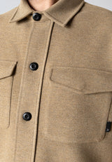 Clean Cut Copenhagen AYDEN OVERSHIRT Overshirts Brindle beige melange