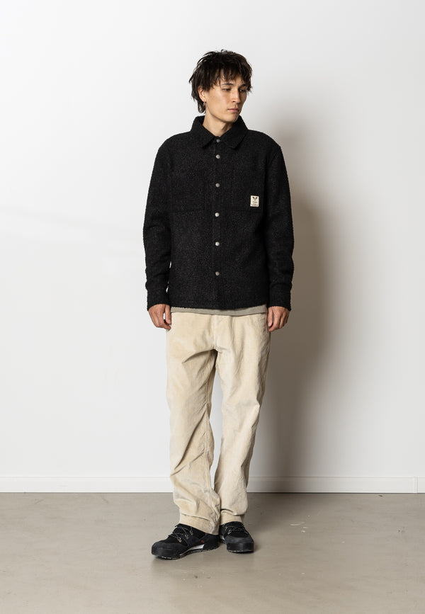 Fat Moose ACE BOUCLE OVERSHIRT Overshirts Sort