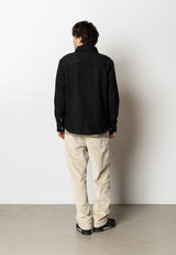 Fat Moose ACE BOUCLE OVERSHIRT Overshirts Sort