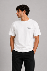 Fat Moose Adventure organic t-shirt T-shirts S/S Råhvid