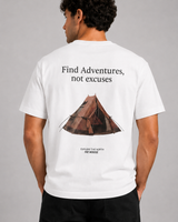 Fat Moose Adventure organic t-shirt T-shirts S/S Råhvid