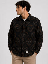 Fat Moose Aztec overshirt Overshirts Navy