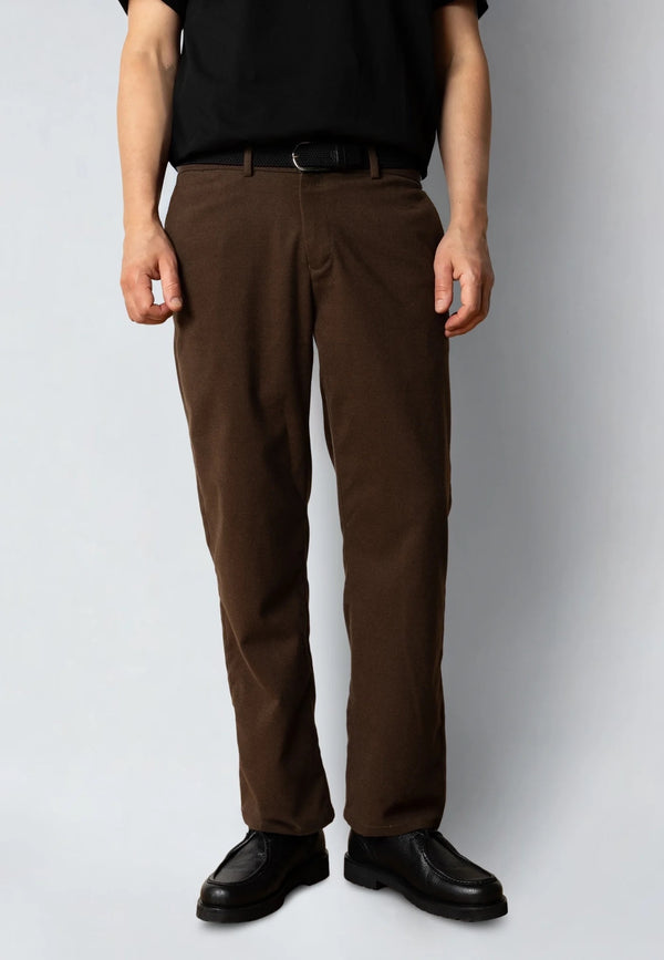 Clean Cut Copenhagen BARCELONA FLANNEL PANT Bukser Brun Melange