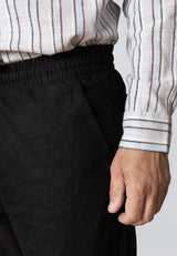 Clean Cut Copenhagen BARCELONA LINEN PANTS Bukser Sort
