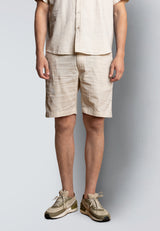 Clean Cut Copenhagen BARCELONA LINEN SHORTS Shorts Light beige