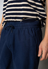 Clean Cut Copenhagen BARCELONA LINEN SHORTS Shorts Navy