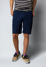 Clean Cut Copenhagen BARCELONA LINEN SHORTS Shorts Navy