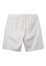 Clean Cut Copenhagen BARCELONA LINEN STRIPED SHORTS Shorts White/Shitake