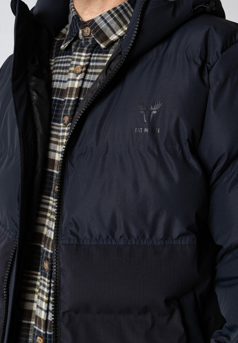 Fat Moose BIRK LONG PUFFER JACKET Jakker Mørk Navy