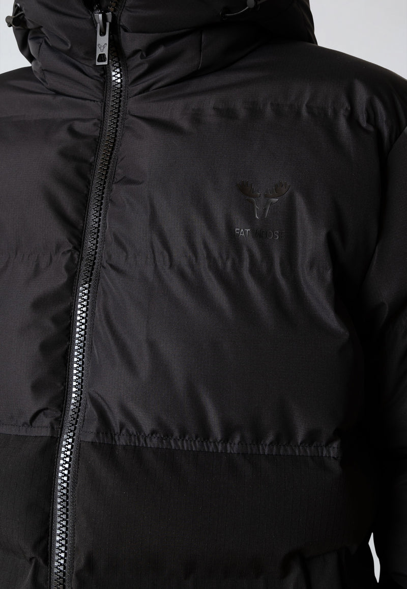 Fat Moose BIRK LONG PUFFER JACKET Jakker Sort