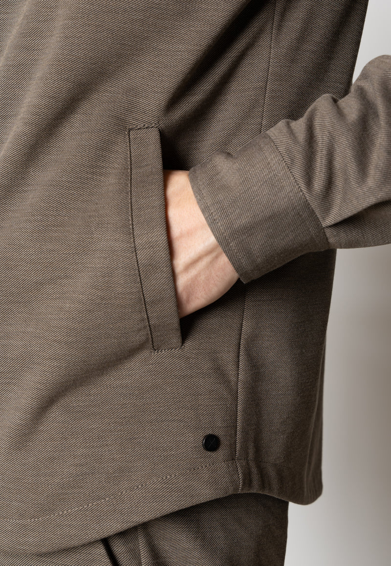 Clean Cut Copenhagen BRENDON JERSEY JACKET Jakker Dark Khaki