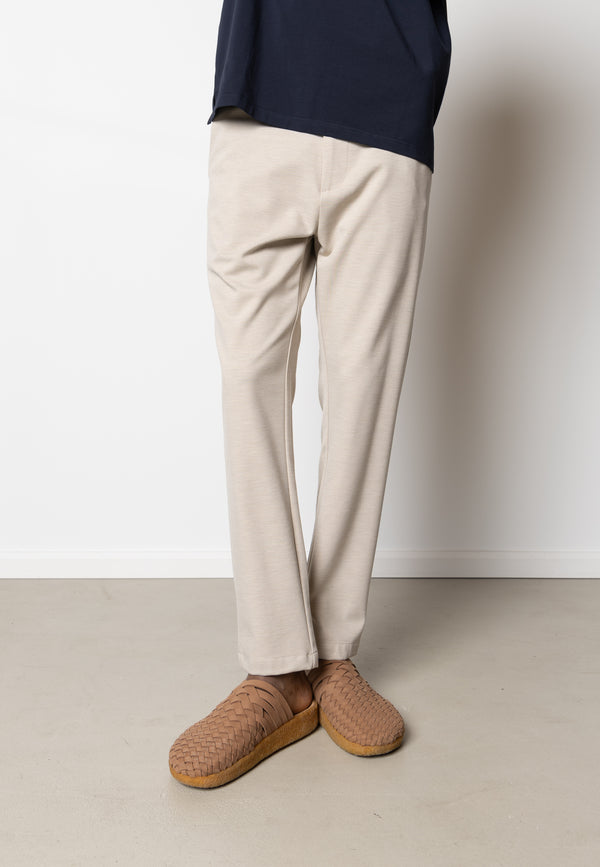 Clean Cut Copenhagen BRENDON JERSEY PANTS Bukser Ecru
