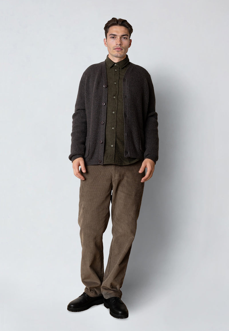 Clean Cut Copenhagen BROOKS CARDIGAN Strik Taube brown melange