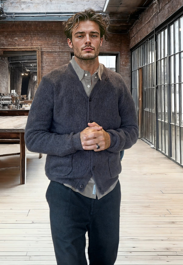 Clean Cut Copenhagen BROOKS CARDIGAN Strik Taube brown melange