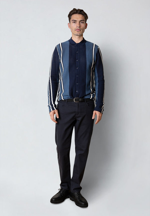 Clean Cut Copenhagen BUCKLEY KNITTED CARDIGAN Strik Navy