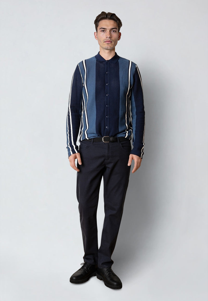 Clean Cut Copenhagen BUCKLEY KNITTED CARDIGAN Strik Navy