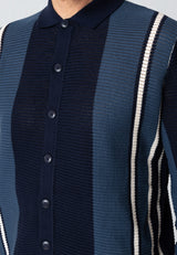Clean Cut Copenhagen BUCKLEY KNITTED CARDIGAN Strik Navy