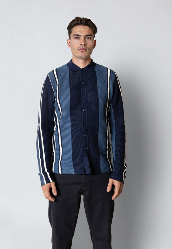 Clean Cut Copenhagen BUCKLEY KNITTED CARDIGAN Strik Navy