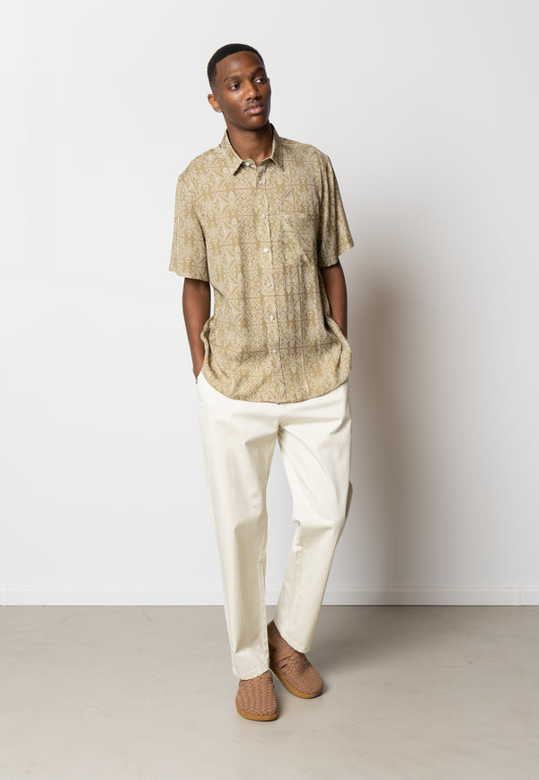 Clean Cut Copenhagen Barcelona cotton/linen pants Bukser Ecru