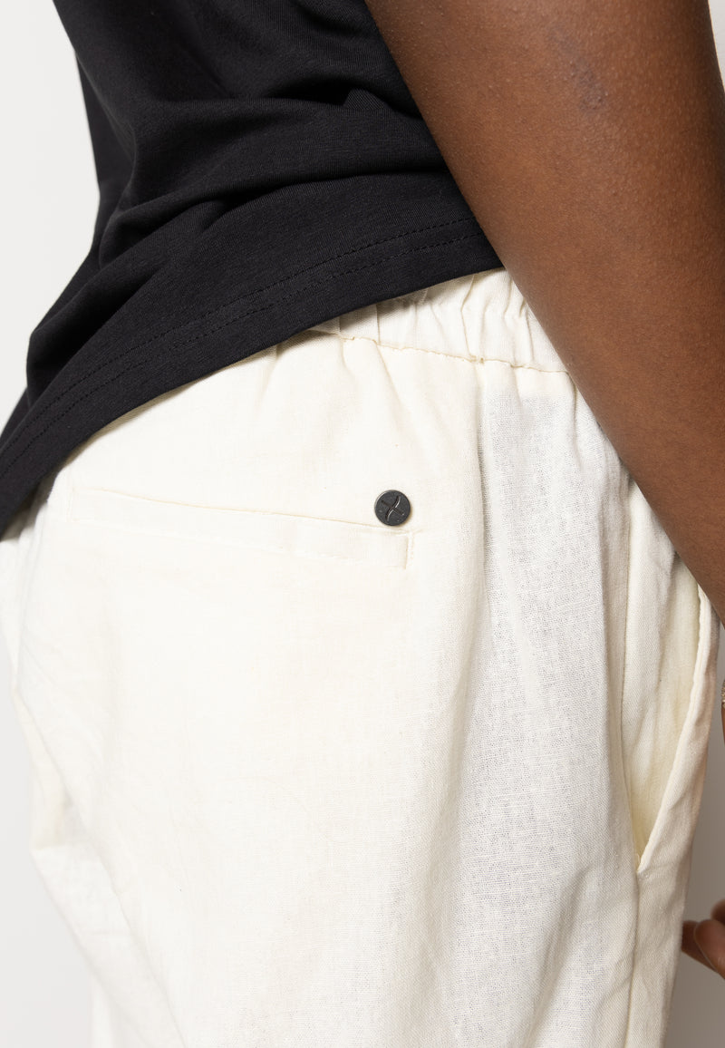 Clean Cut Copenhagen Barcelona cotton/linen pants Bukser Ecru
