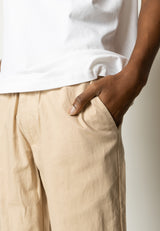 Clean Cut Copenhagen Barcelona cotton/linen pants Bukser Khaki