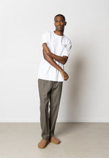 Clean Cut Copenhagen Barcelona cotton/linen pants Bukser Støvet Grøn