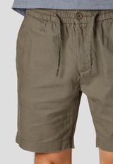 Clean Cut Copenhagen Barcelona bomuld/hør shorts Shorts Støvet Grøn