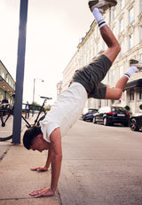 Clean Cut Copenhagen Barcelona bomuld/hør shorts Shorts Støvet Grøn