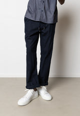 Clean Cut Copenhagen Barcelona cotton/linen pants Bukser Navy