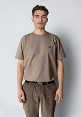 Clean Cut Copenhagen Basic Organic t-shirt T-shirts S/S Brindle beige