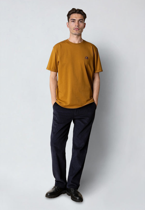 Clean Cut Copenhagen Basic Organic t-shirt T-shirts S/S Guld Brun