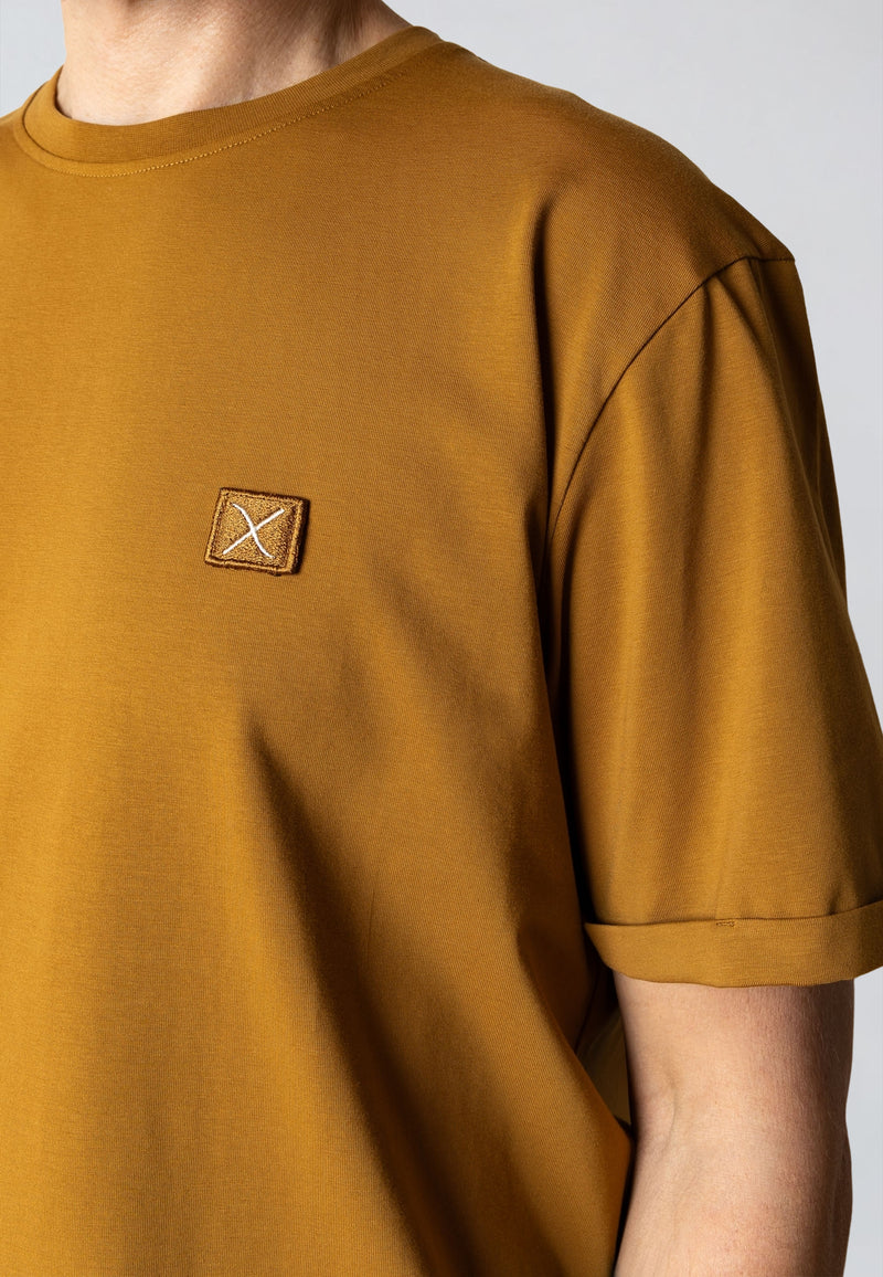 Clean Cut Copenhagen Basic Organic t-shirt T-shirts S/S Guld Brun