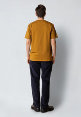 Clean Cut Copenhagen Basic Organic t-shirt T-shirts S/S Guld Brun