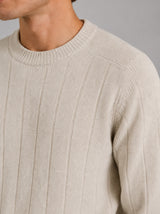 Clean Cut Copenhagen Bertil cashmere knit Strik Ecru Melange