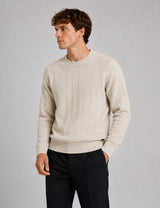 Clean Cut Copenhagen Bertil cashmere knit Strik Ecru Melange