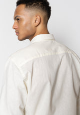 Clean Cut Copenhagen Bomuld/Hør skjorte Skjorte L/S Ecru