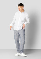 Clean Cut Copenhagen Bomuld/Hør skjorte Skjorte L/S Hvid