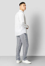 Clean Cut Copenhagen Bomuld/Hør skjorte Skjorte L/S Hvid