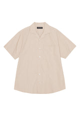 Clean Cut Copenhagen Bowling cotton/linen S/S shirt Skjorte S/S Khaki