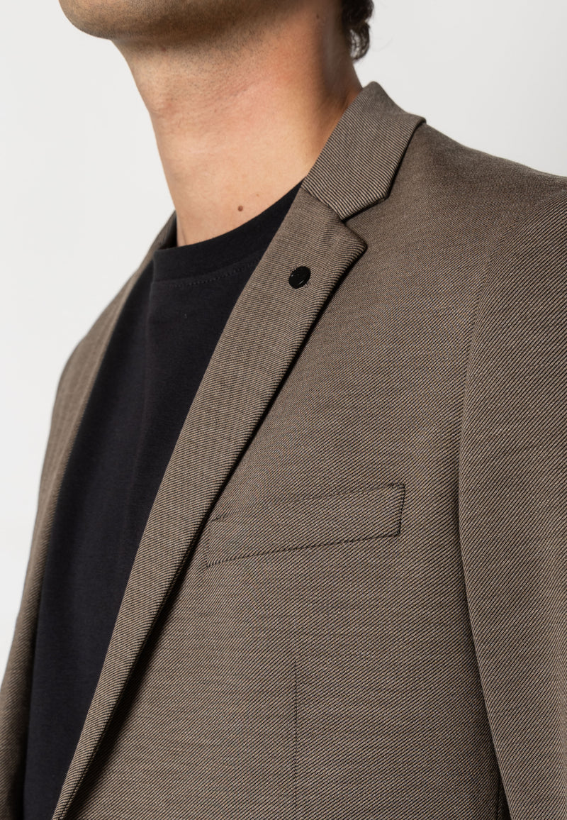 Clean Cut Copenhagen BRENDON JERSEY BLAZER Blazere Dark Khaki
