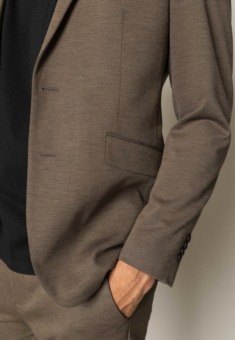 Clean Cut Copenhagen BRENDON JERSEY BLAZER Blazere Dark Khaki