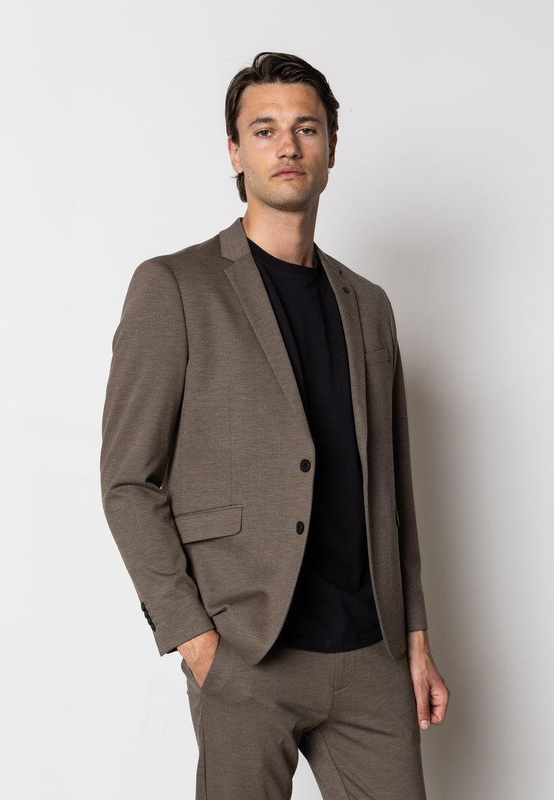 Clean Cut Copenhagen BRENDON JERSEY BLAZER Blazere Dark Khaki