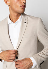 Clean Cut Copenhagen BRENDON JERSEY BLAZER Blazere Ecru