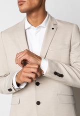 Clean Cut Copenhagen BRENDON JERSEY BLAZER Blazere Ecru