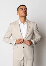 Clean Cut Copenhagen BRENDON JERSEY BLAZER Blazere Ecru