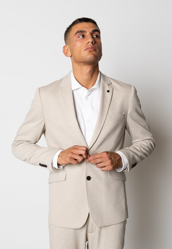 Clean Cut Copenhagen BRENDON JERSEY BLAZER Blazere Ecru